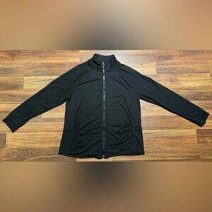 Black zip up jacket